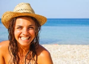 happy on holiday