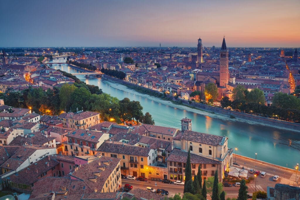 Sandwiched between Milan and Venice, Verona is somewhat understated but one of the most romantic cities in Italy in my opinion.