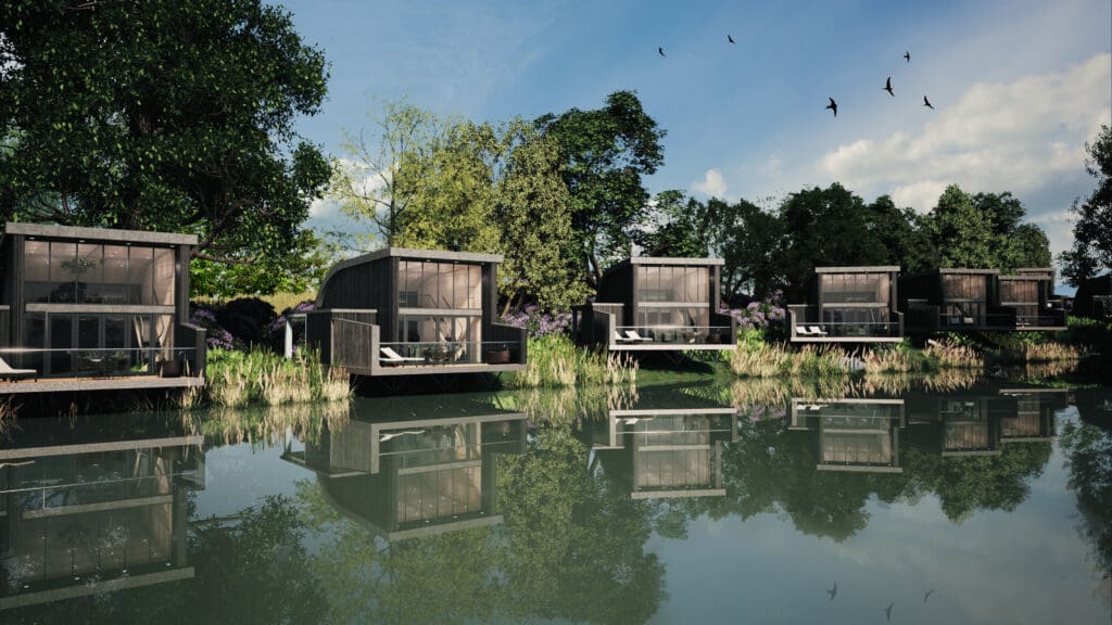 Country house hotel, South Lodge, in Sussex, is set to launch six detached lakeside lodges and two spa lodges on the estate’s 93 acre grounds in time for Summer 2024.