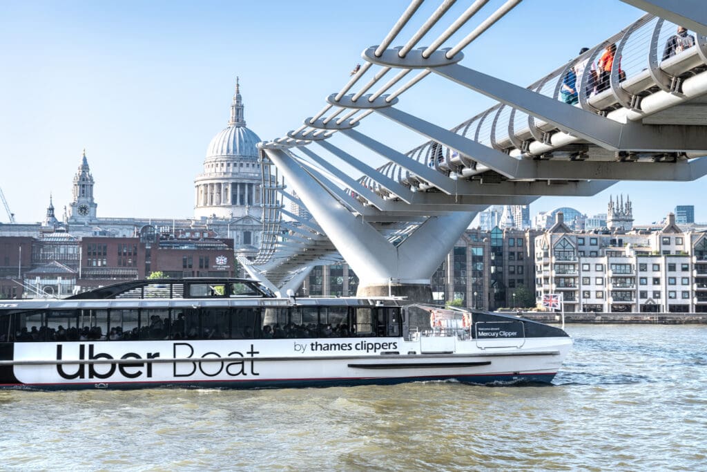 London,,Uk,-,May,30,2021;,An,Uber,Thames,Clipper