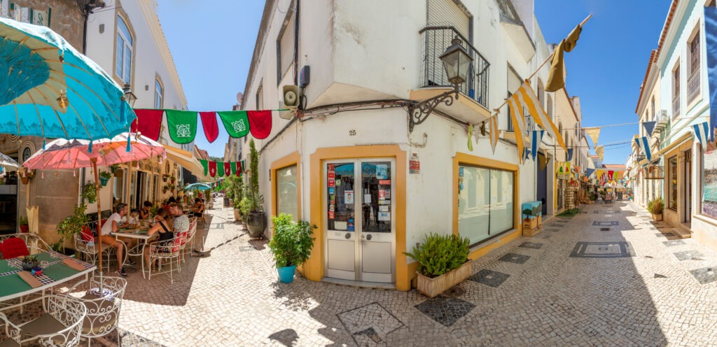 Silves,,Portugal,-,August,14,,2020:,Panoramic,Downtown,View,Of