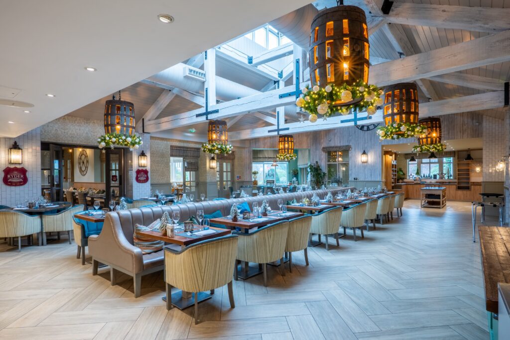 Orangery designed by Hampton Conservatories for The Ryder Grill at The Belfry Hotel & Resort.