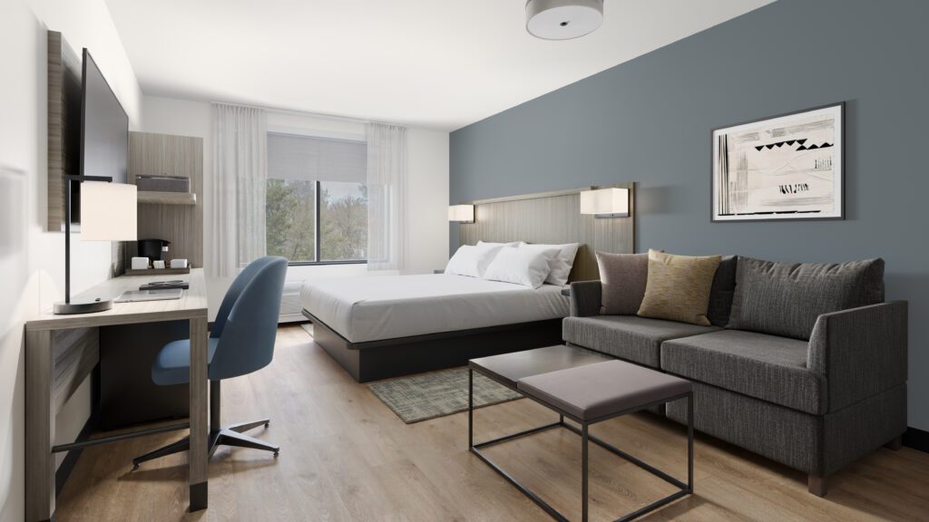 Hyatt Select King Suite Rendering