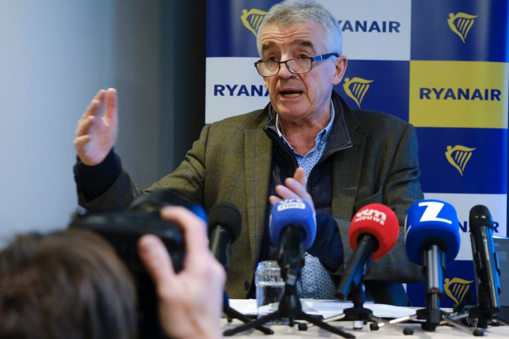 Ryanair boss Michael O’Leary predicts Donald Trump’s re-election will cut global air fares by reversing net-zero efforts and boosting US oil output.