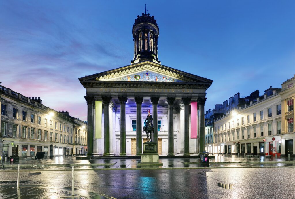 Gallery,Of,Modern,Art,(goma),Of,Glasgow,At,Night,,Scotland.