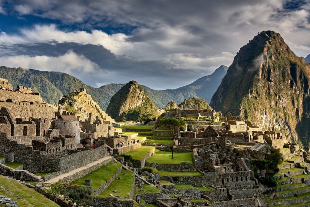Breathtaking views and legendary history with the stone structures of the Lost City of the Incas in the foreground.