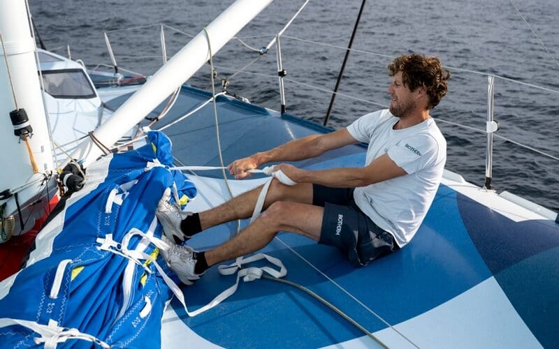 12 October 2022, Paul Meilhat onboard Biotherm Racing.