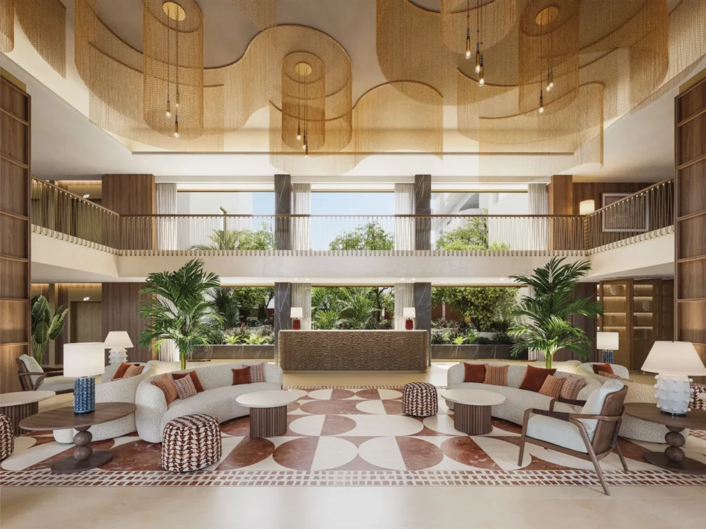 Hilton Chania Old Town Resort Spa Lobby Rendering Scaled
