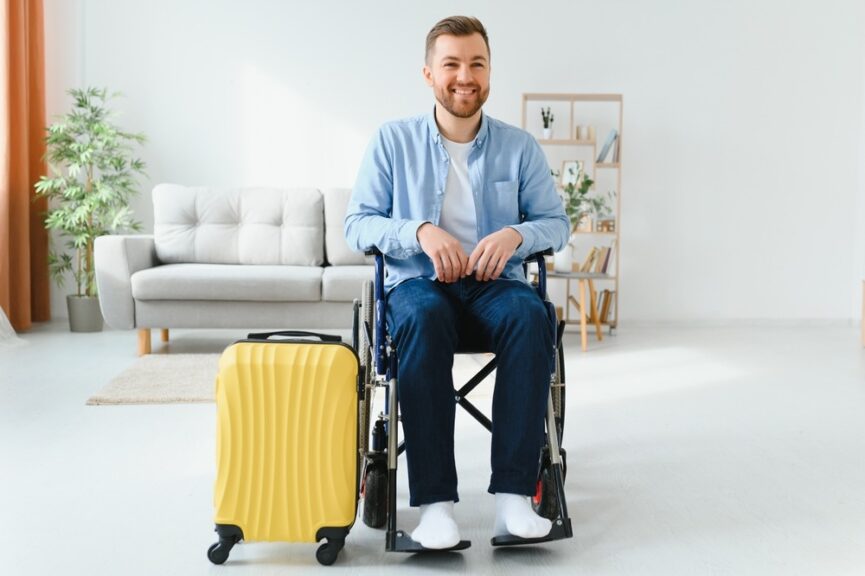 Person,With,Disability,Preparing,For,Summer,Vacation.