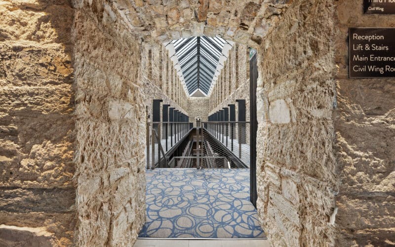 Bodmin Jail Hotel atrium