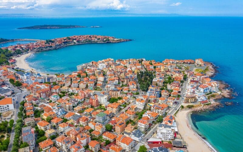 Aerial,View,Of,Bulgarian,Town,Sozopol