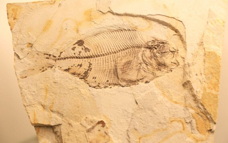 Fossil,Of,A,Fish,In,The,Museum,Mors,,Jutland,,Denmark,