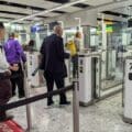 Air,Travellers,Pass,Through,Automated,Passport,Border,Control,E-gates,At