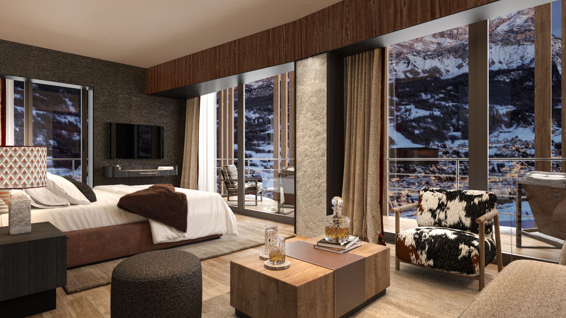 Junior Suite at The First Cortina, by The Pavilions (render)
