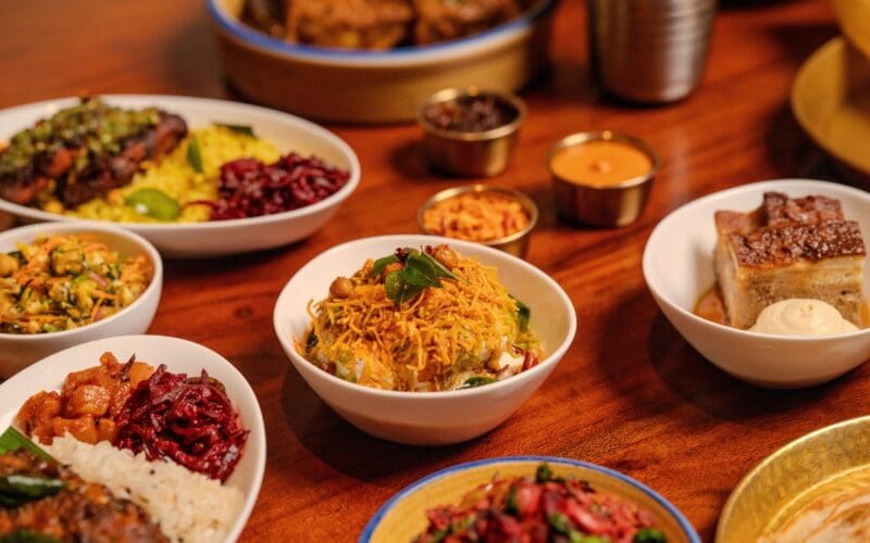 Sri Lankan dishes served in Club World on British Airways Colombo flights from London Gatwick
