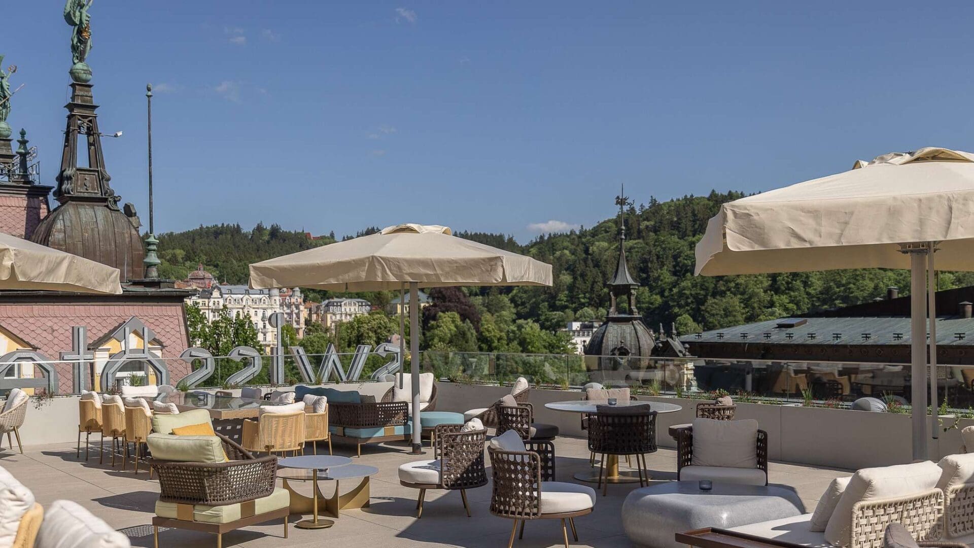 swiss hotel terrace